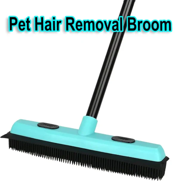 Handle Bar Brush Cleaner Pet Hair Removal Broom & Squeegee - Image 3