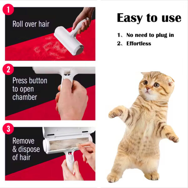 Reusable Lint Roller, Pet Hair Removal From Car and Carpet - Image 5