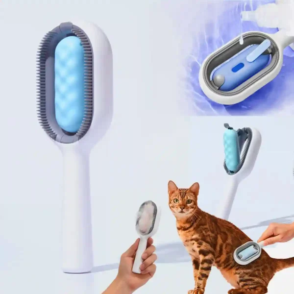 Pet hair removal comb with water tank, Hair Brush for Pets - Image 5